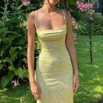 Women Spaghetti Strap Casual Maxi Dresses Sleeveless Cami Dress Party Club Bodycon Dress - Image 3